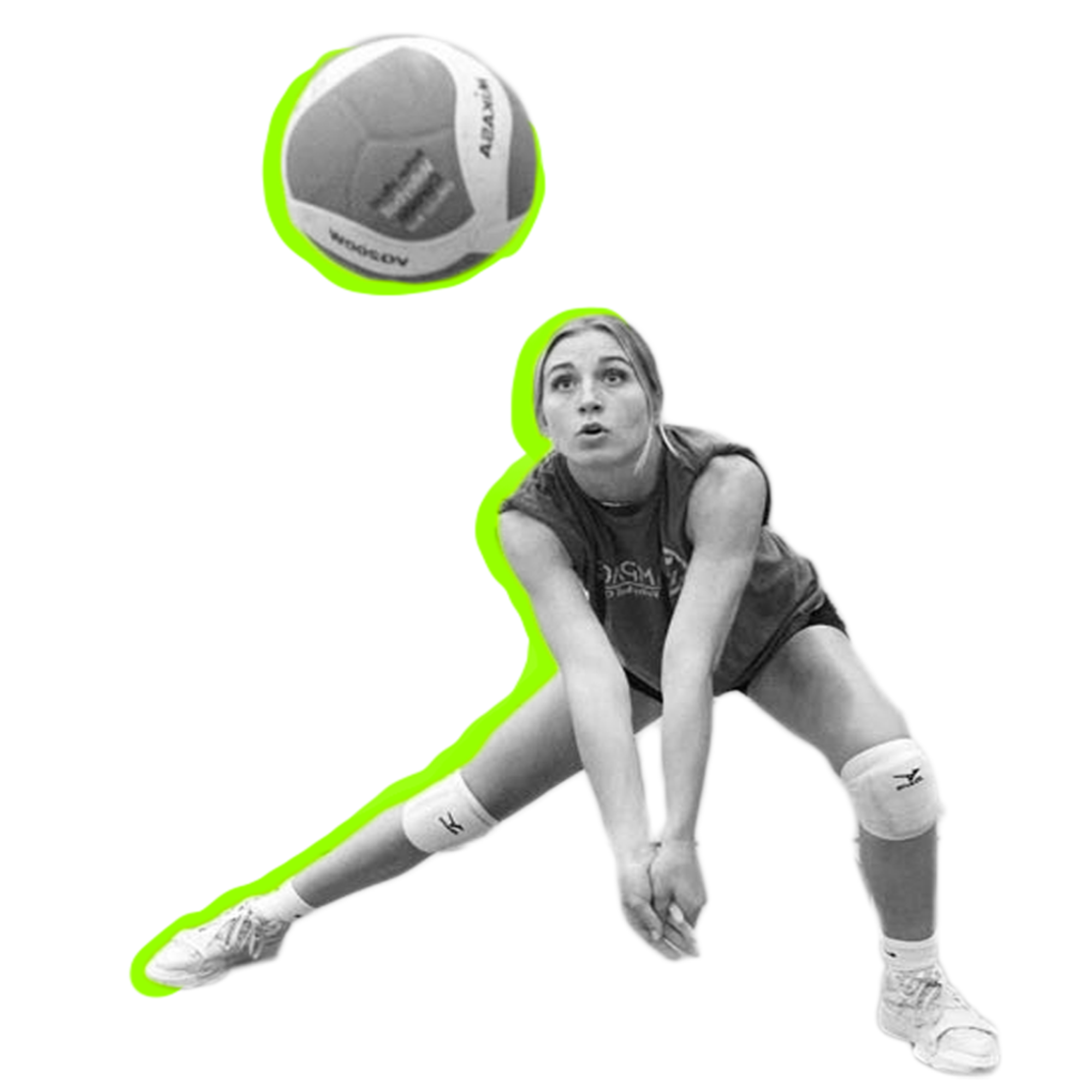 athlete hitting the volleyball